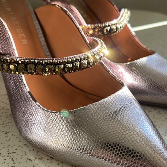 Duke Embellished Mule Pump Kurt Geiger - Picture 1 of 5